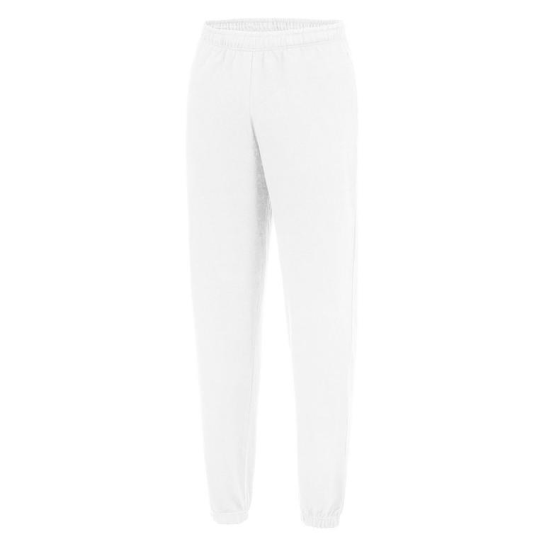 College cuffed sweatpants Arctic White