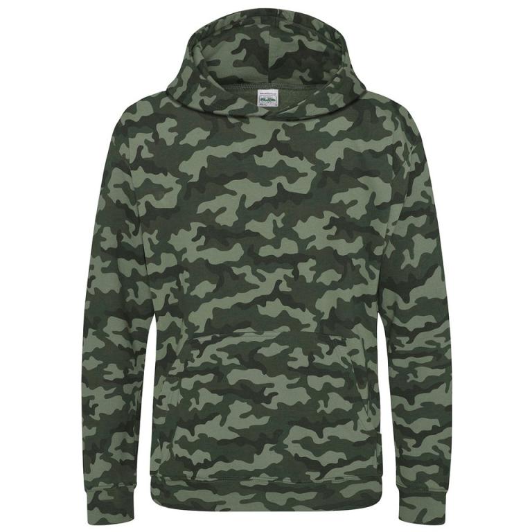 Kids camo hoodie Green Camo