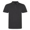 Triblend polo - heather-charcoal - s