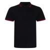 Stretch tipped polo Black/Red