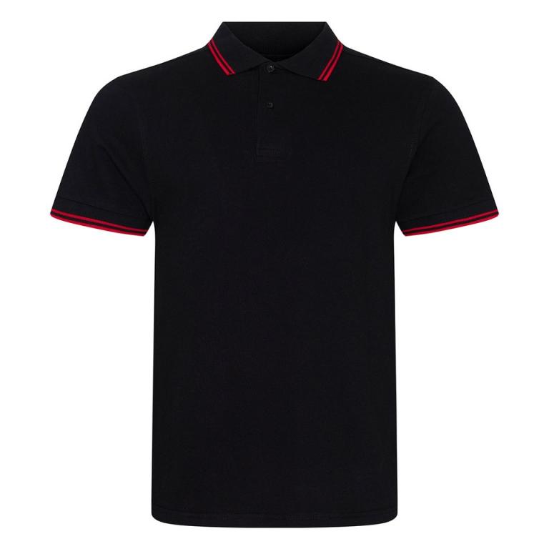 Stretch tipped polo Black/Red