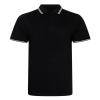 Stretch tipped polo Black/White