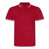 Stretch tipped polo Red/White