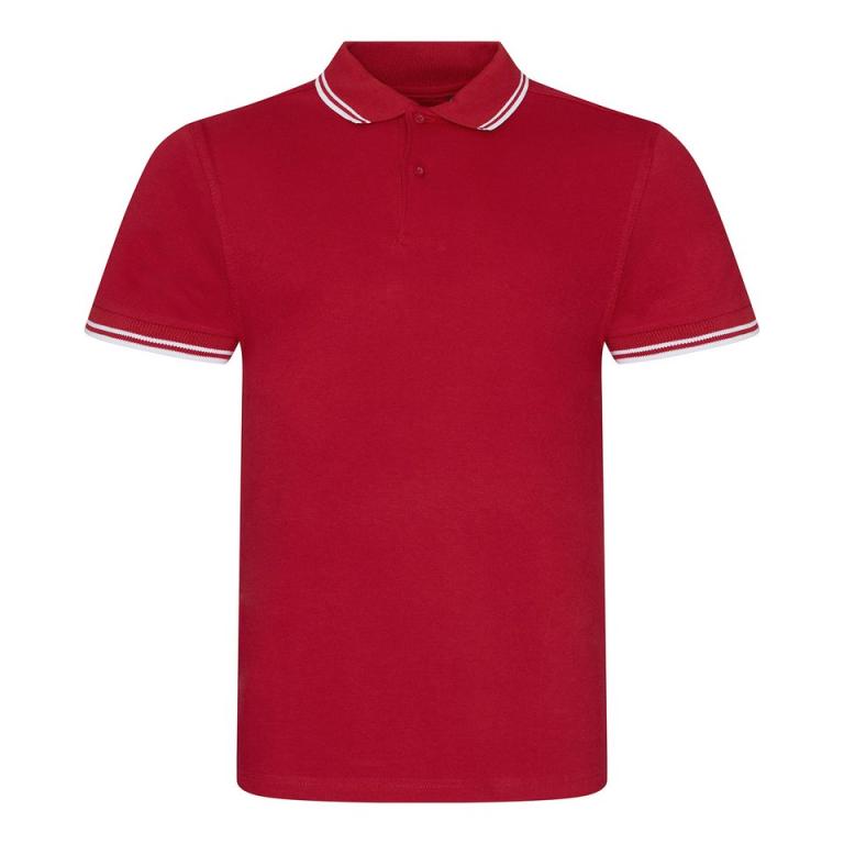 Stretch tipped polo Red/White