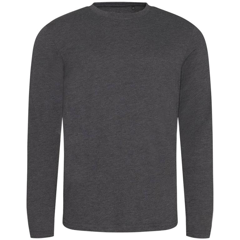 Triblend T long sleeve Heather Charcoal