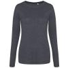 Women's triblend T long sleeve - heather-charcoal - xs