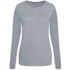 Women's triblend T long sleeve Heather Grey