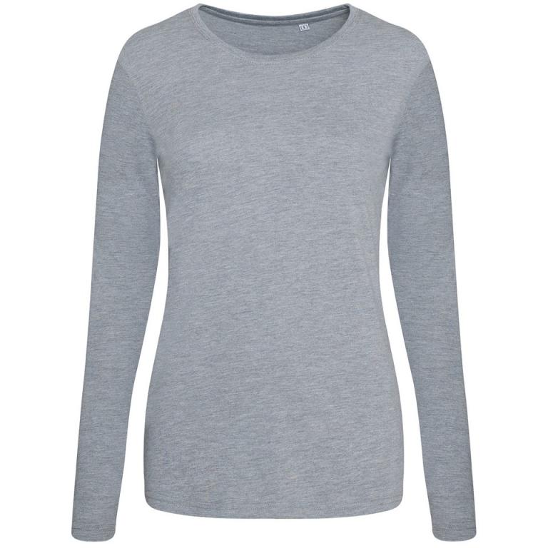 Women's triblend T long sleeve Heather Grey