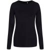 Women's triblend T long sleeve Solid Black