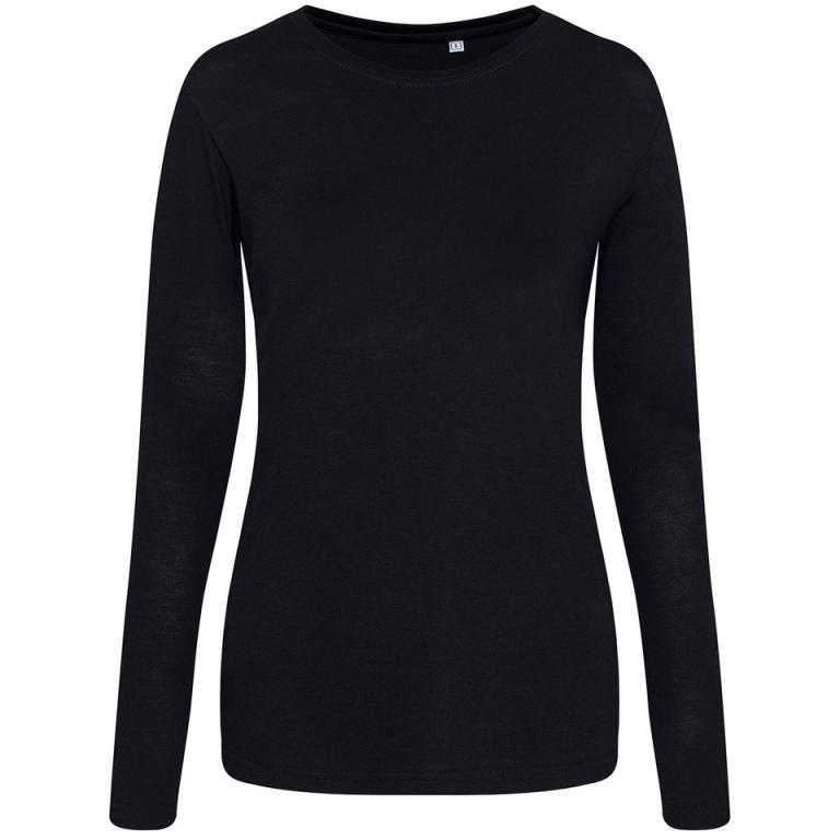 Women's triblend T long sleeve Solid Black