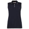 Women's Gamegear® proactive sleeveless polo (classic fit) Navy/White