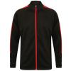 Knitted tracksuit top Black/Red