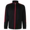 Kids knitted tracksuit top Black/Red