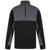 ¼-Tracksuit top Black/Gunmetal Grey