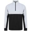 ¼-Tracksuit top Black/White