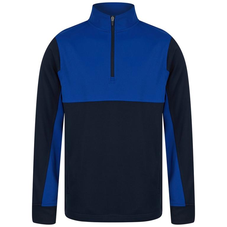 ¼-Tracksuit top Navy/Royal