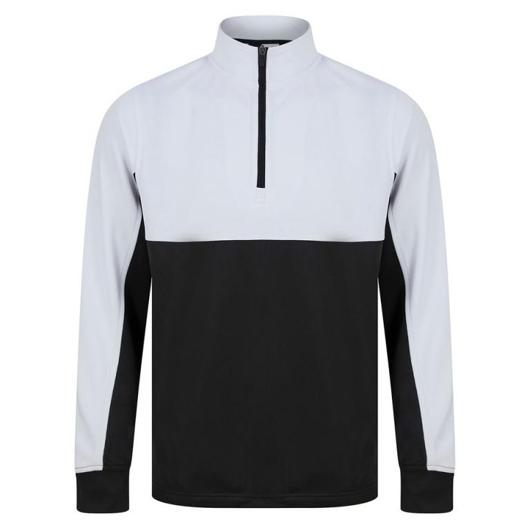 Kids ¼-tracksuit top Black/White