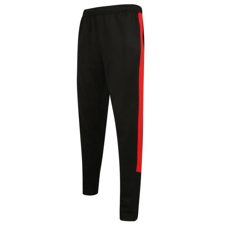 Knitted tracksuit pants Black/Red