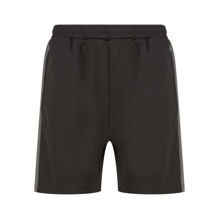 Knitted shorts with zip pockets Black/Gunmetal