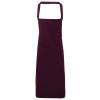 100% Organic Cotton Bib Apron Aubergine