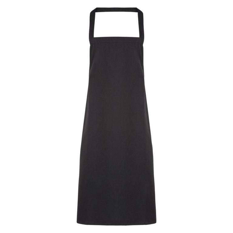 100% Organic Cotton Bib Apron Black