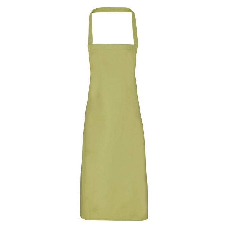 100% Organic Cotton Bib Apron Lime