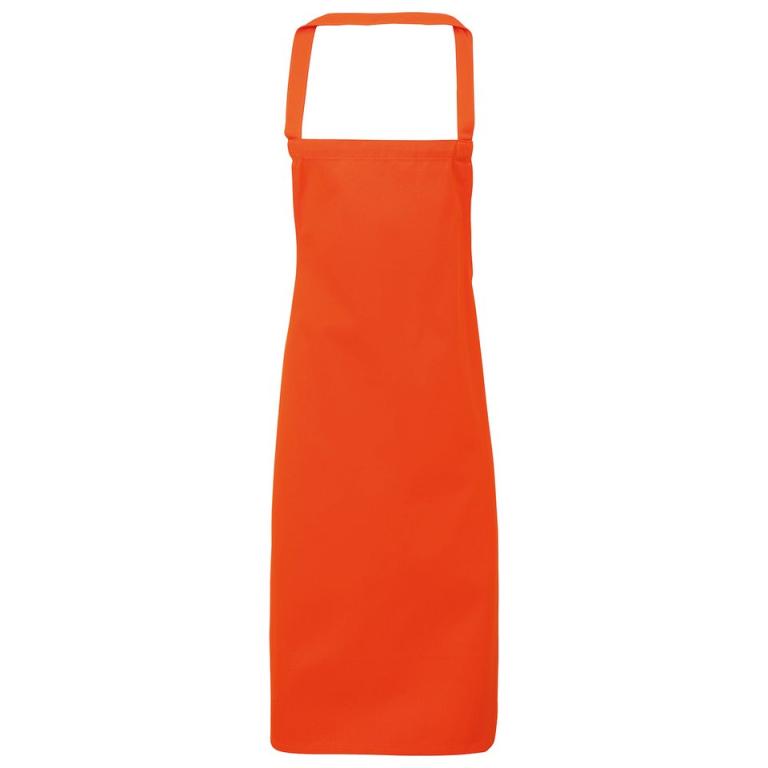 100% Organic Cotton Bib Apron Orange