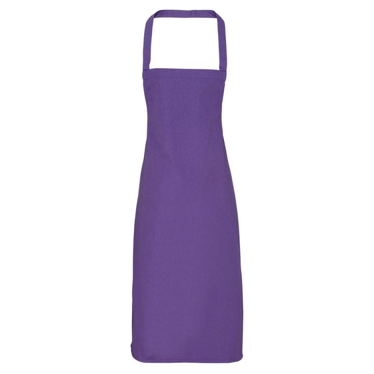 100% Organic Cotton Bib Apron Purple