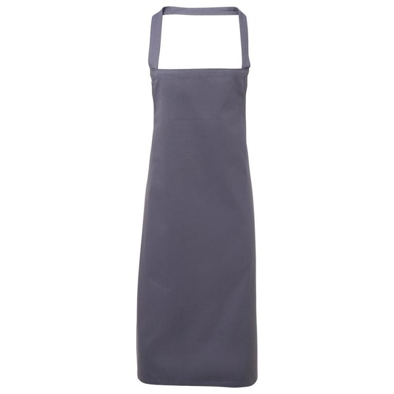 100% Organic Cotton Bib Apron Steel