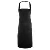 Cotton bib apron, organic and Fairtrade certified Black