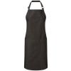 Cotton denim bib apron, organic and Fairtrade certified Black Denim