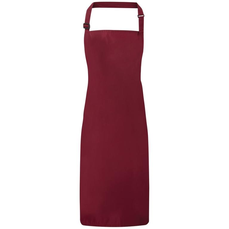 Waterproof bib apron Burgundy