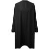 Long sleeve waterproof salon gown Black