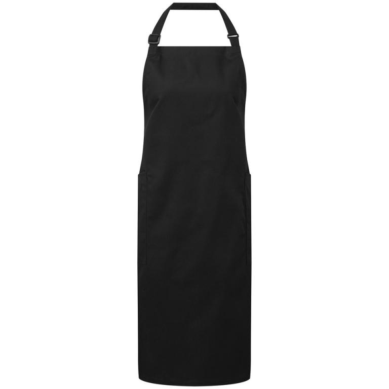 Recycled Polyester & Organic Cotton Apron Black