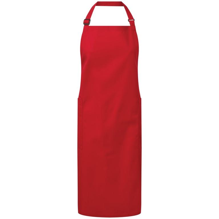 Recycled Polyester & Organic Cotton Apron Red