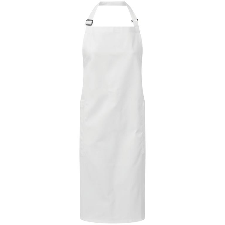 Recycled Polyester & Organic Cotton Apron White