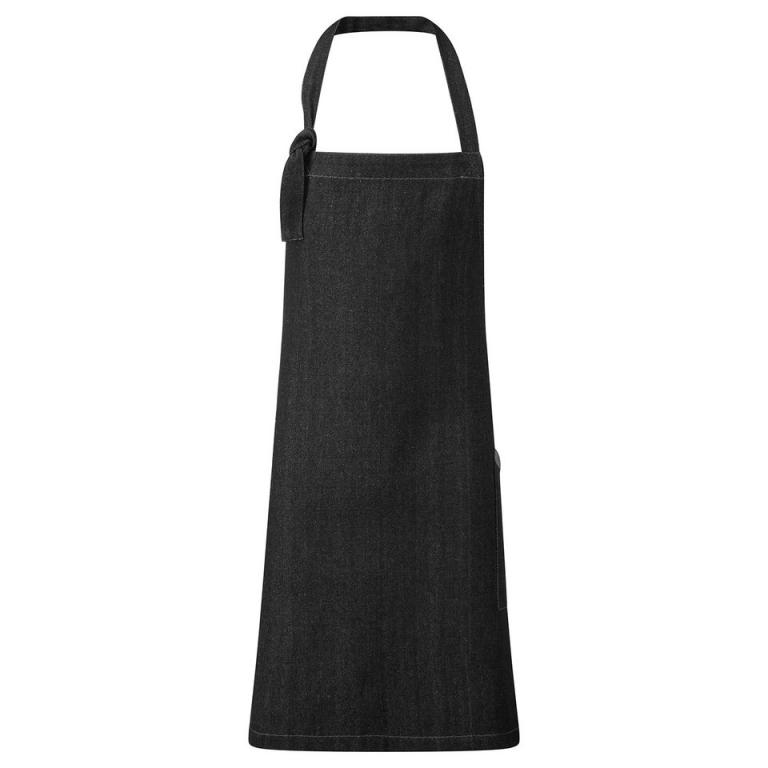 ‘Regenerate’ Bib Apron Black Denim