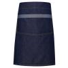 Domain contrast denim waist apron Indigo Denim