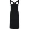 Cross back 'barista' bib apron Black