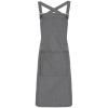 Cross back 'barista' bib apron Grey Denim