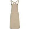 Cross back 'barista' bib apron Khaki