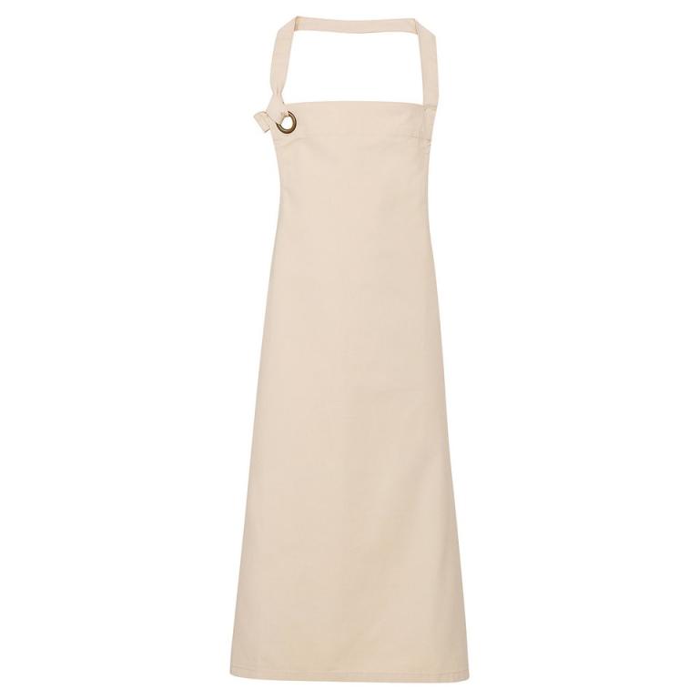 Calibre heavy cotton canvas bib apron Natural