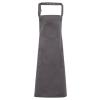 Chino cotton bib apron Steel