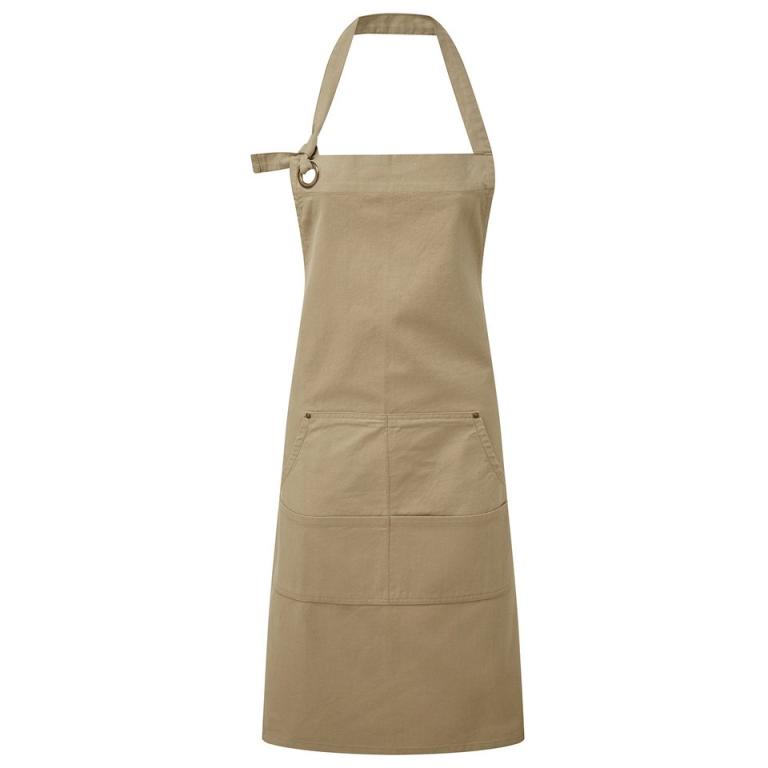 Calibre heavy cotton canvas pocket apron Khaki