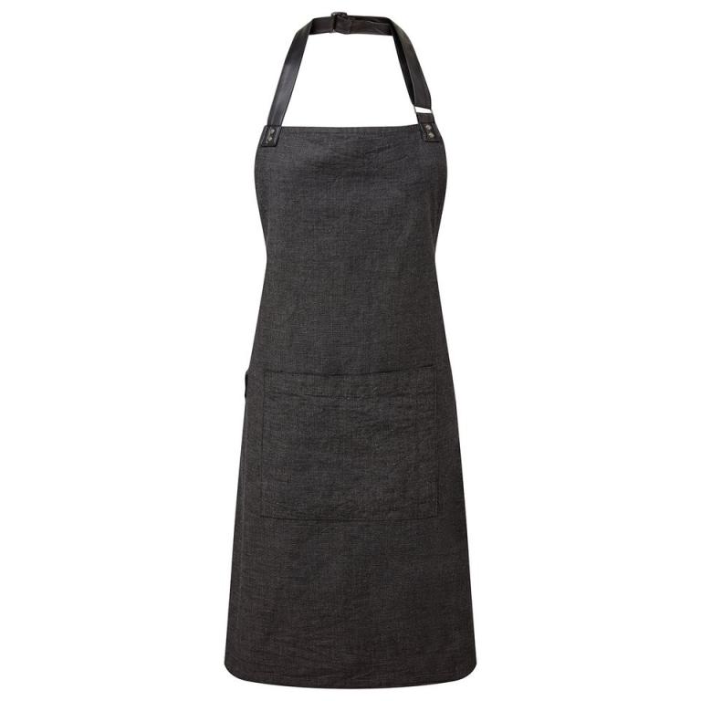 Annex Oxford bib apron Black