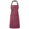 Annex Oxford bib apron Burgundy