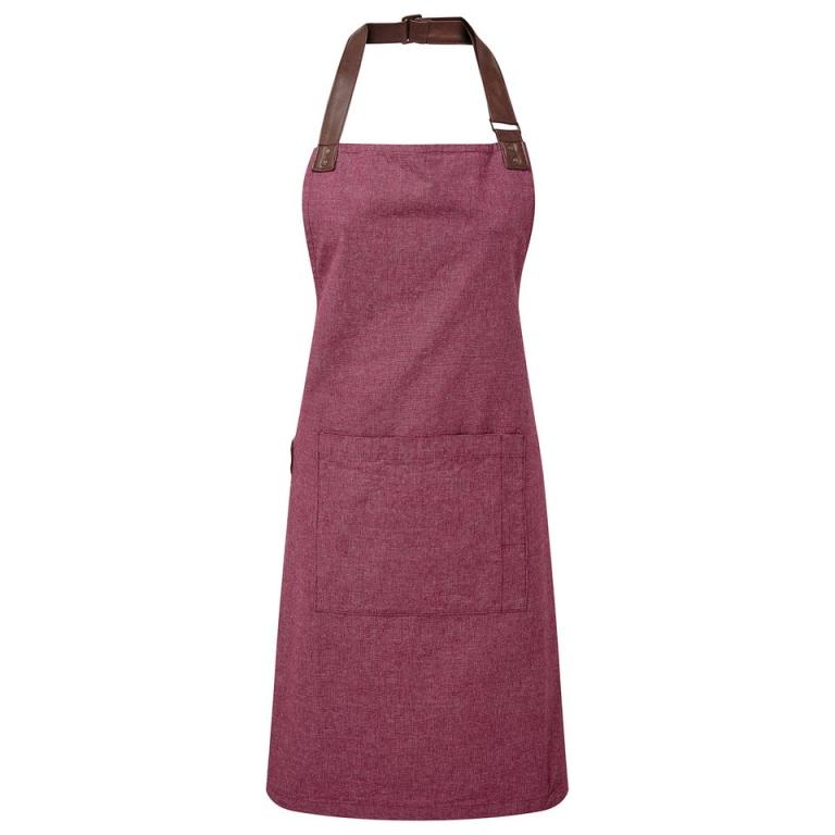 Annex Oxford bib apron Burgundy