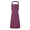 Colours bib apron Aubergine