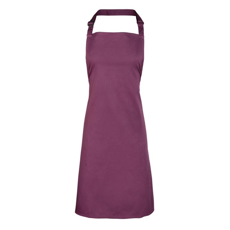 Colours bib apron Aubergine