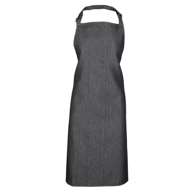 Colours bib apron Black Denim